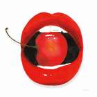 Cherry Lips Art Print