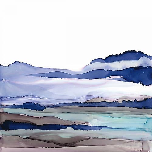 Bluescape I Art Print