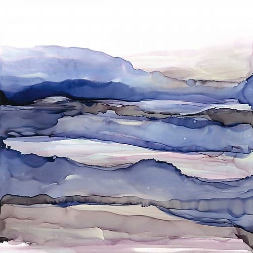 Bluescape IV Art Print