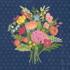 Love Letters XI No Banner Blue Art Print