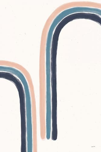 Rainbow II Blue Art Print