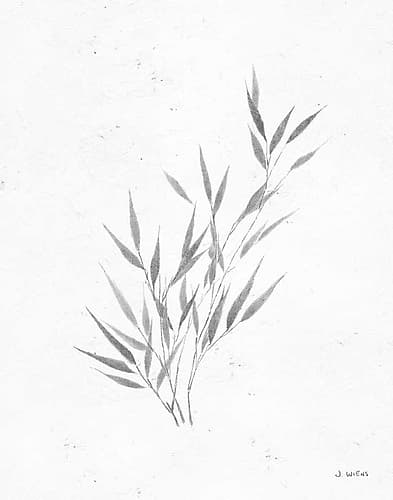 Soft Summer Sketches III Blue Art Print