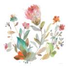 Circle Full of Flowers II Art Print