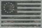 Slate American Flag Vintage Print