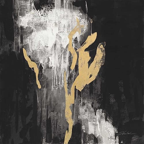 Golden Rain II BW Art Print