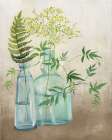 Woodland Greenery I Brown Art Print
