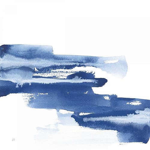 Classic Blue V Minimalist Print