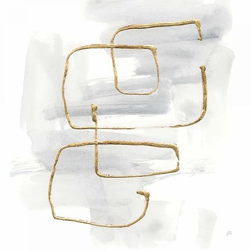 Cool Gray Gold II Art Print