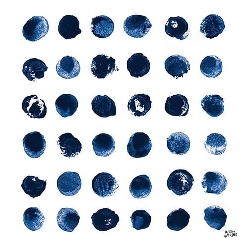 Markmaking Blue Sq I Art Print