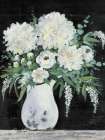 Late Summer Bouquet I Black Crop Art Print