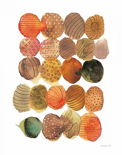 Fall Circle Stories III Art Print