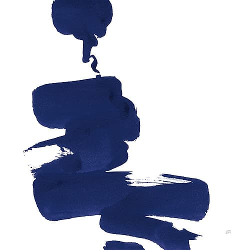Swash IV Indigo Art Print