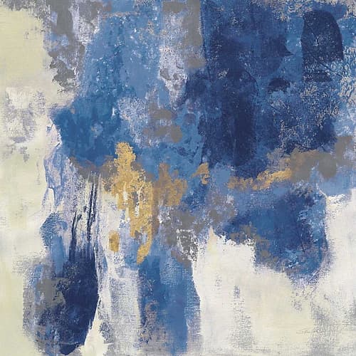 Sparkle Abstract II Blue Art Print