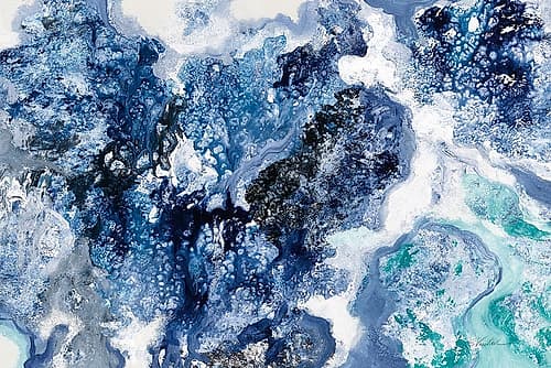 Tidal Reflection Crop Art Print