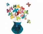 Butterfly Bouquet on White Art Print