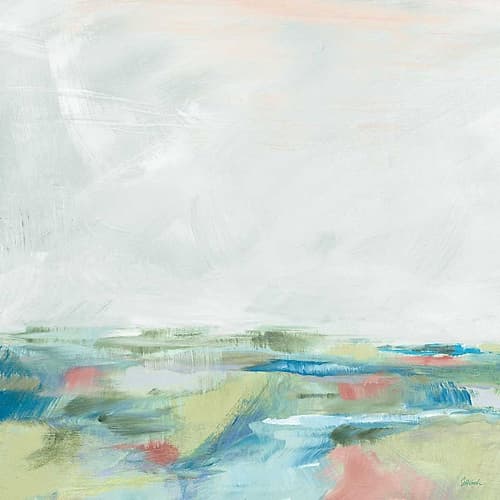 Blue Horizon Sq I Art Print