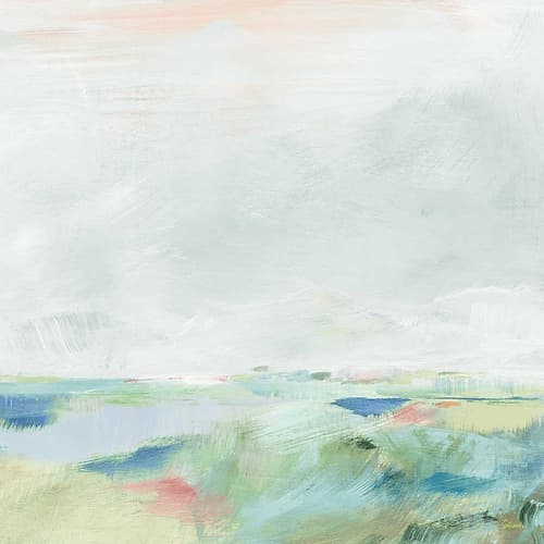 Blue Horizon Sq II Art Print