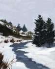 Winter Trails Art Print