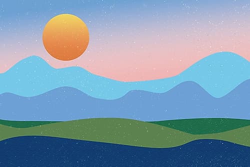 Mountaintop No Words Landscape Print