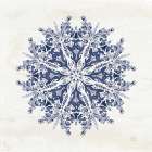 Bohemian Vibes VII Mandala Blue Art Print