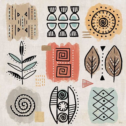 Tribal Tones VIII Art Print
