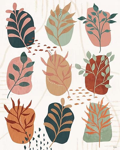 Abstract Blossom IX Art Print by Veronique Charron
