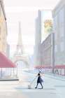 Paris Morning Walk Art Print