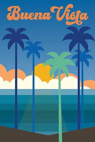 Buena Vista Clean Coastal Print