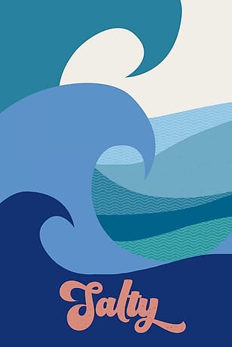 Salty Clean Coastal Print