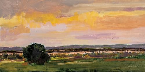 Dusk on Mesa Landscape Print