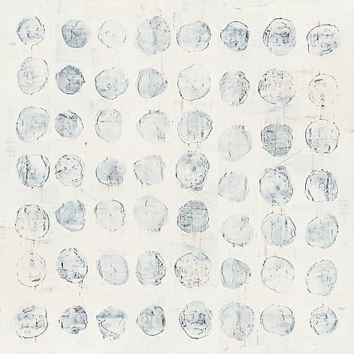Circles on White Art Print by Wild Apple Portfolio