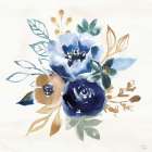 Indigo Splash IX Art Print
