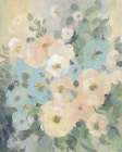 Cottage Blue Floral I Art Print