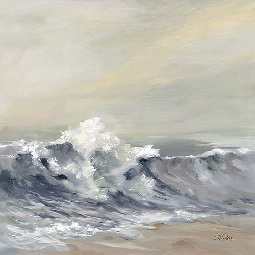 Splashing Wave Coastal Print