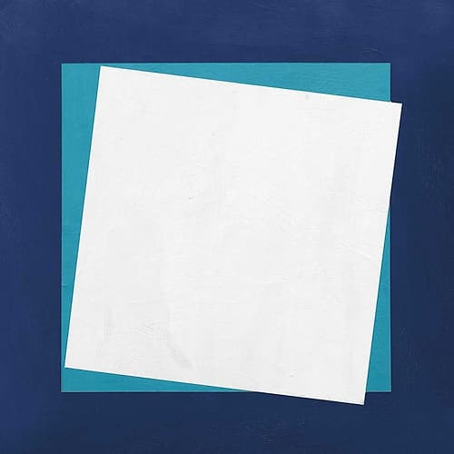 Geo Core Blue Minimalist Print