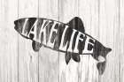 Lake Life Sign Art Print
