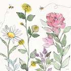 Honeybee Blossoms III Art Print