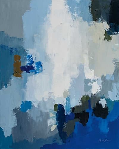 Blue Cascade Art Print