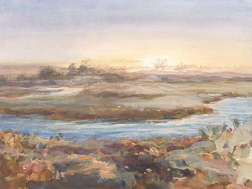 River at Dawn Landscape Print