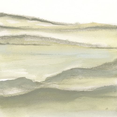 Valleyscape II Green Art Print