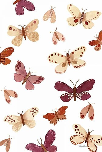 Garden Dance Butterflies Art Print