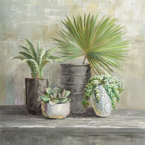 Indoor Garden Gray Art Print