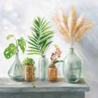 Natural Riches I Clear Vase Art Print