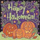 Three Halloween Pumpkins I Art Print