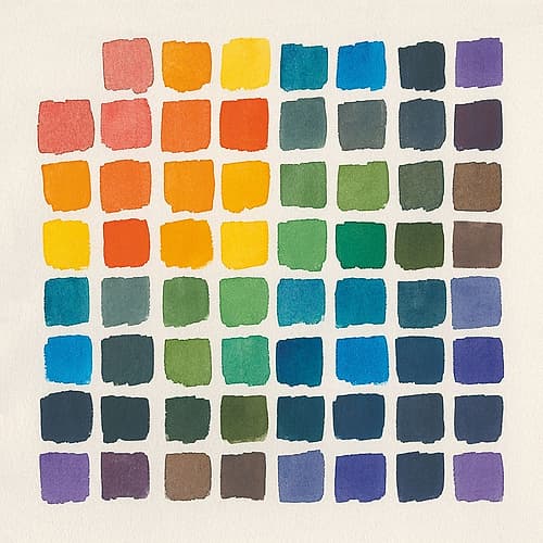 Color Chart Art Print by Wild Apple Portfolio