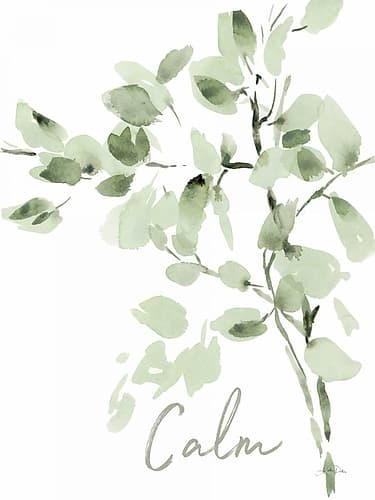 Cascading Branches II Calm Art Print