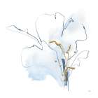 Blue and Gold Floral I Art Print