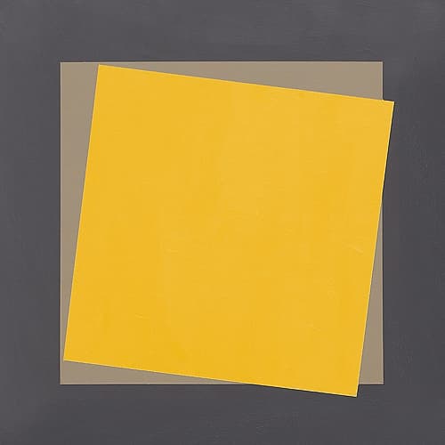 Geo Natural Core Yellow Art Print