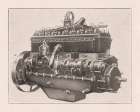 French Engine II Vintage Print