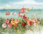 Coastal Poppies Light. Art Print